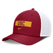 USC Trojans Nike Cardinal Block Sideline Adjustable Trucker Hat